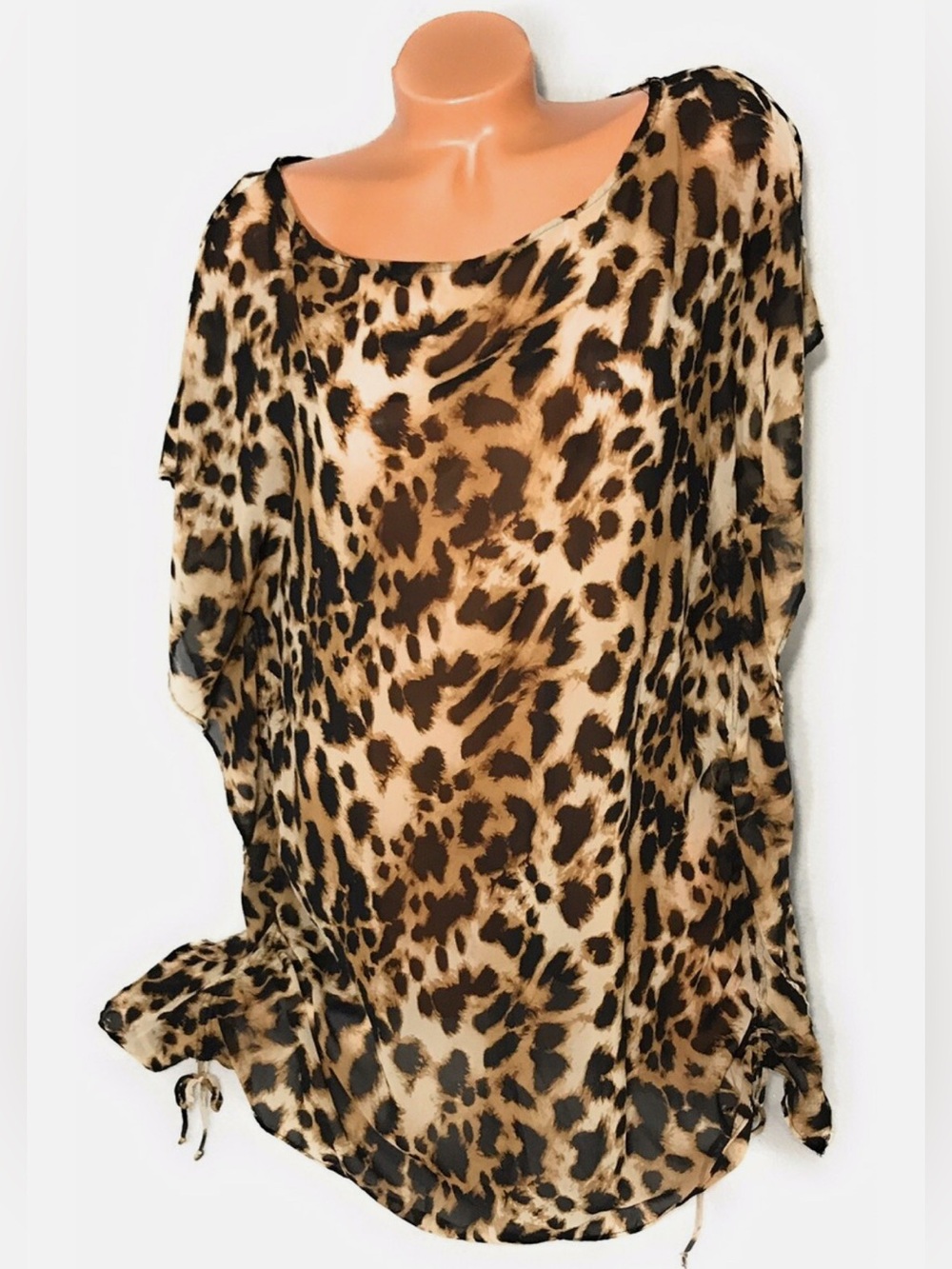 Victoria’s Secret Very Sexy Animal Print Sheer Swim Cover-Up Size XS/S - Picture 11 of 11